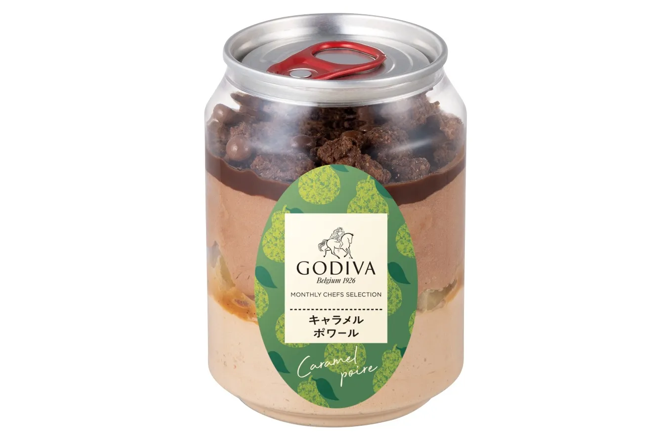 ▲「スプーンで食べるケーキ缶 キャラメル ポワール」