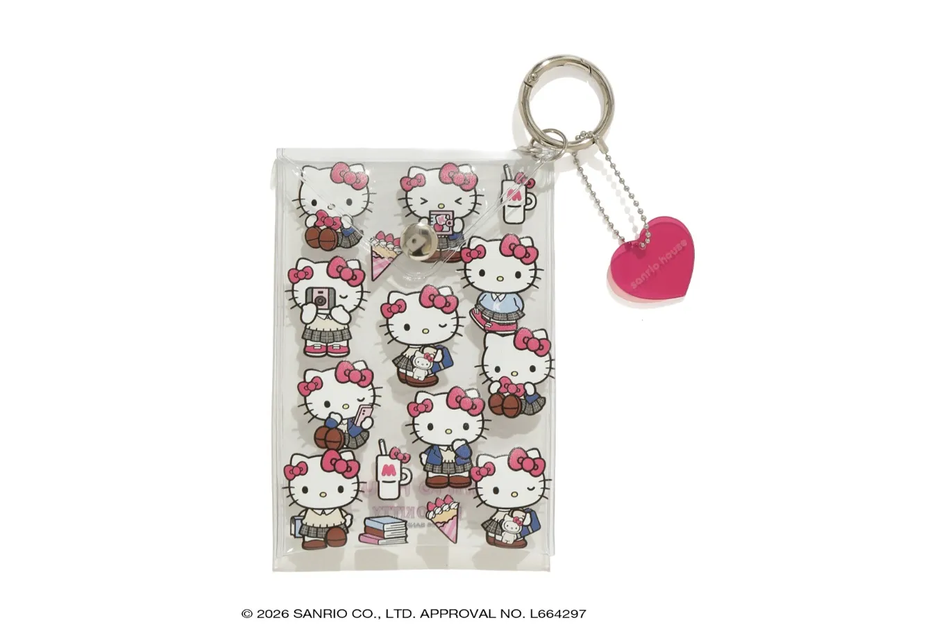 ▲「渋谷PARCO限定柄　クリアポーチ」©2026 SANRIO CO., LTD. APPROVAL NO. L664297