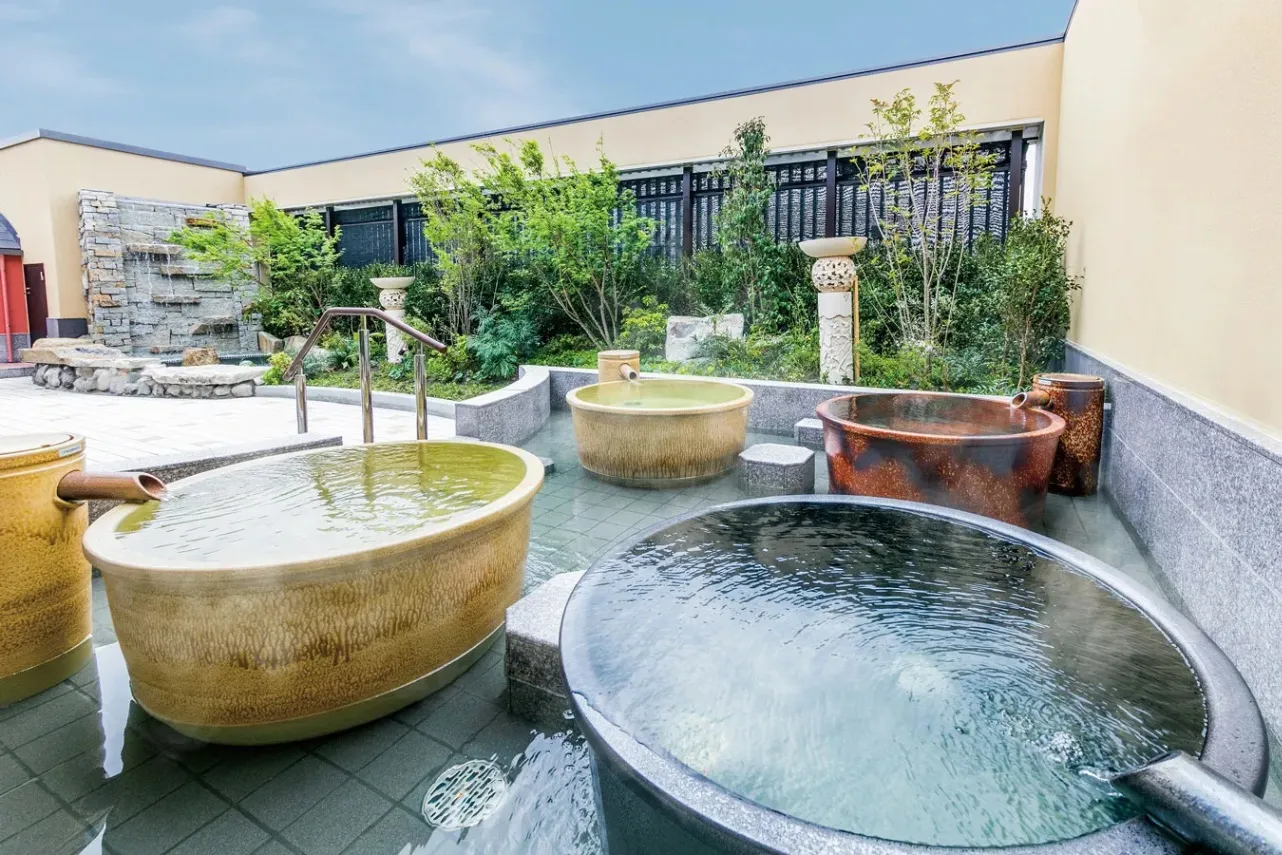 ▲全4種のつぼ湯