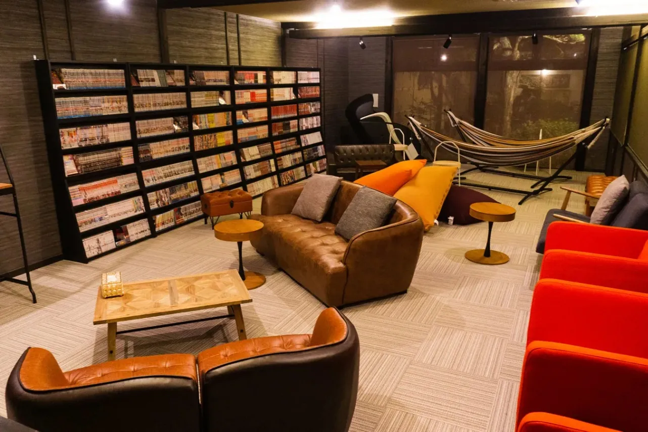 ▲岩盤浴専用ラウンジ