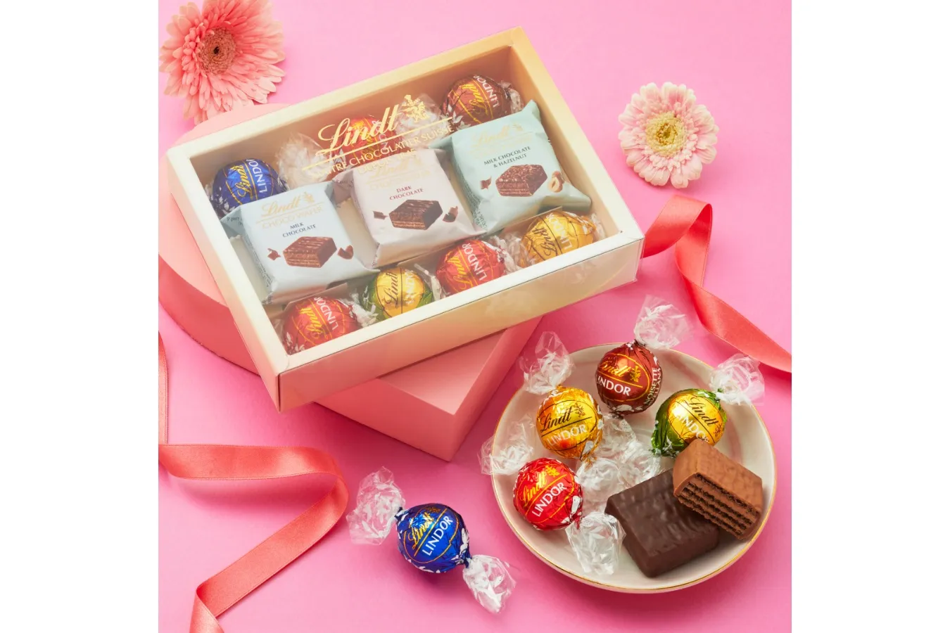 ▲「リンツ チョコウェイファー&リンドールギフト」