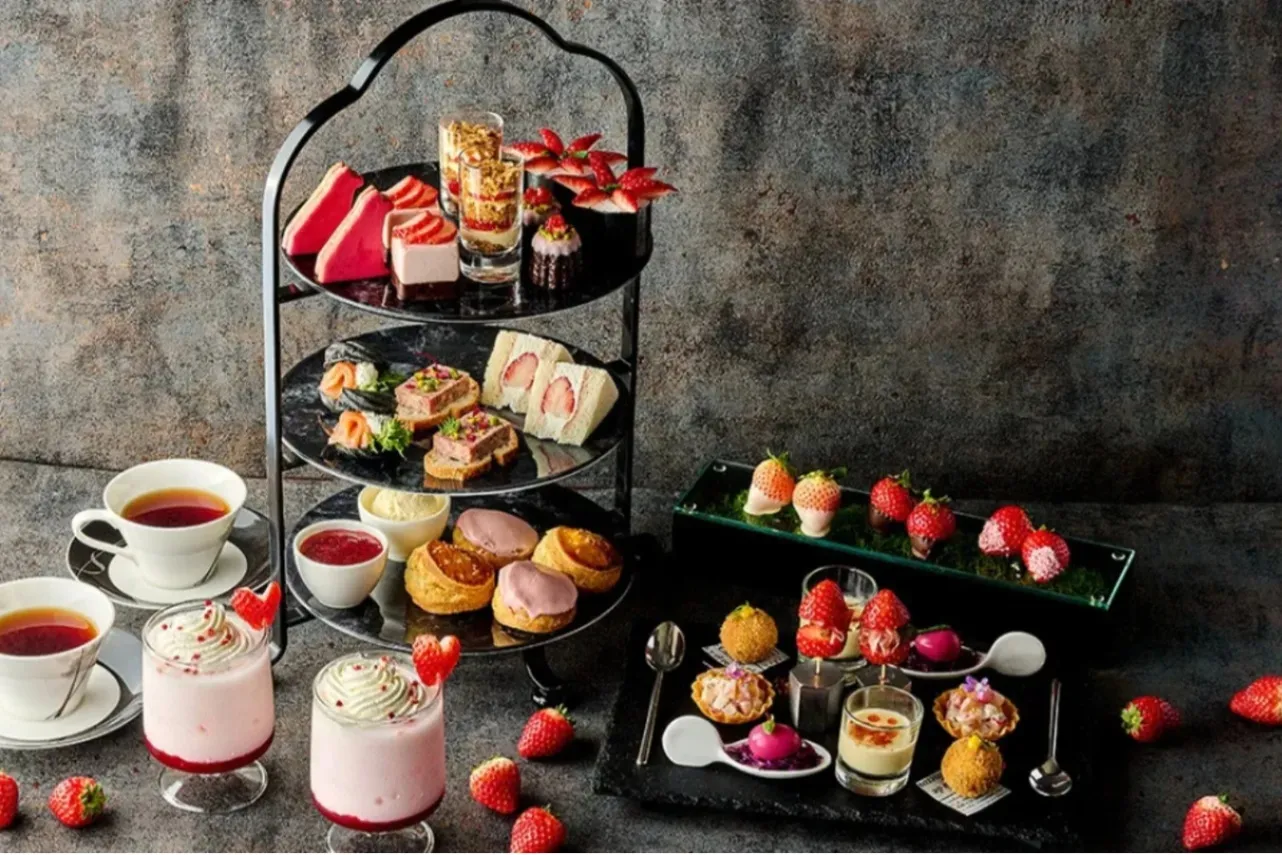 ▲「STREAM Afternoon Tea～Sweet Strawberry～」