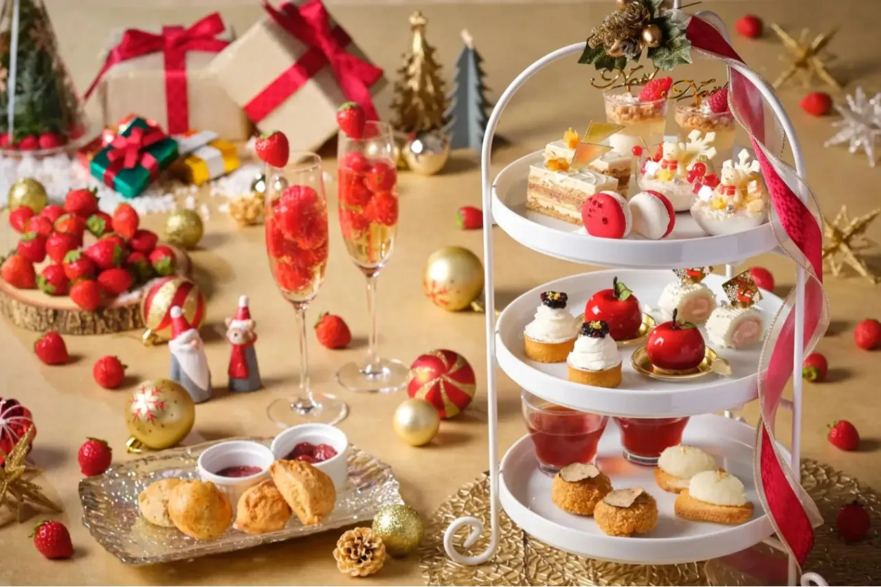 ▲「スノーホワイト アフタヌーンティー～ストロベリークリスマスパーティー～」2名分イメージ