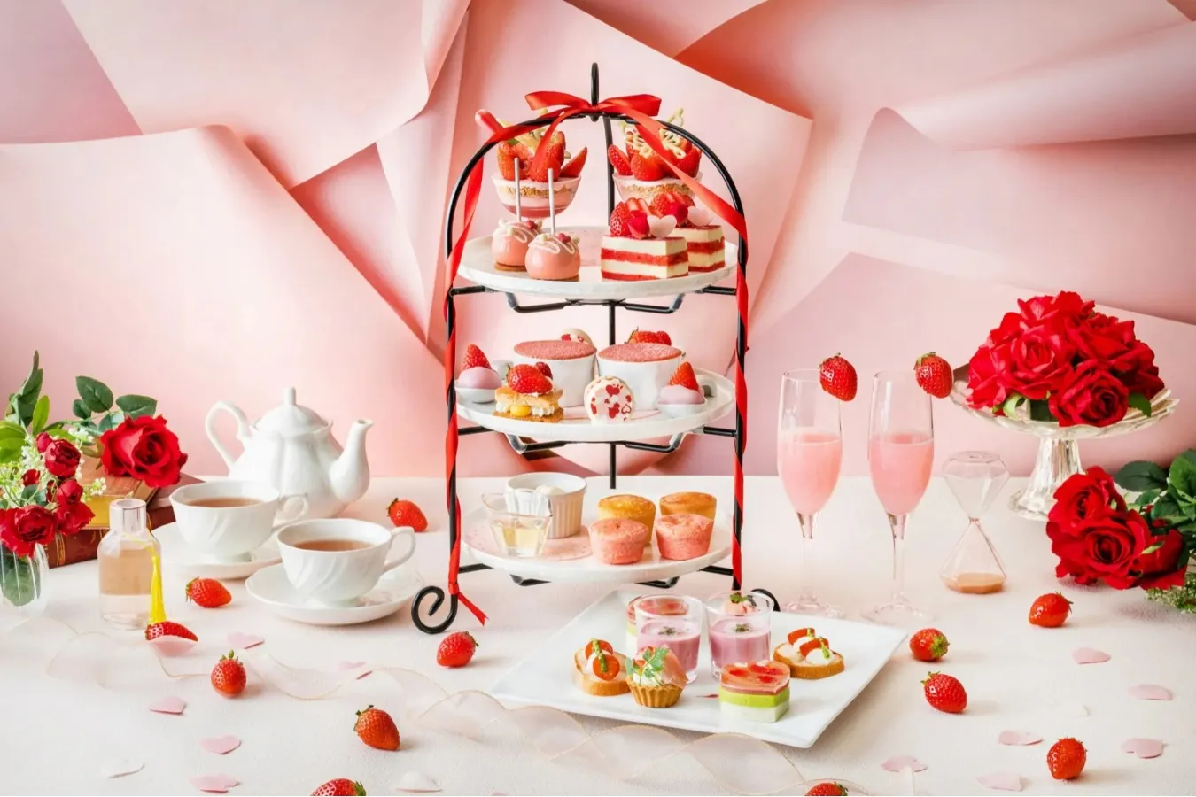 ▲「Strawberry Afternoon Tea Set ～Have a nice tea time～」