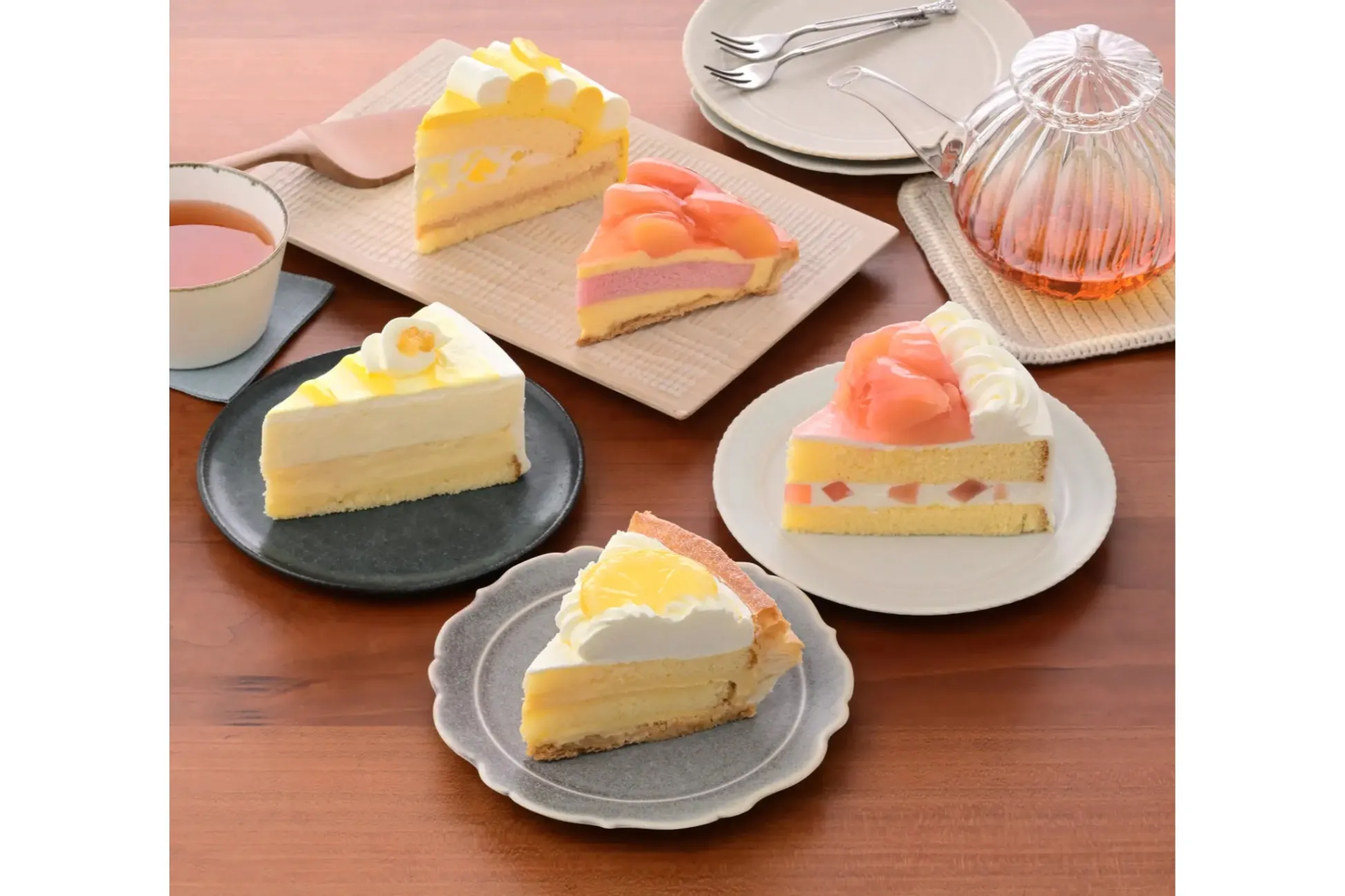 【銀座コージーコーナー】瀬戸内レモン＆白桃を使用したケーキ5種が登場！
