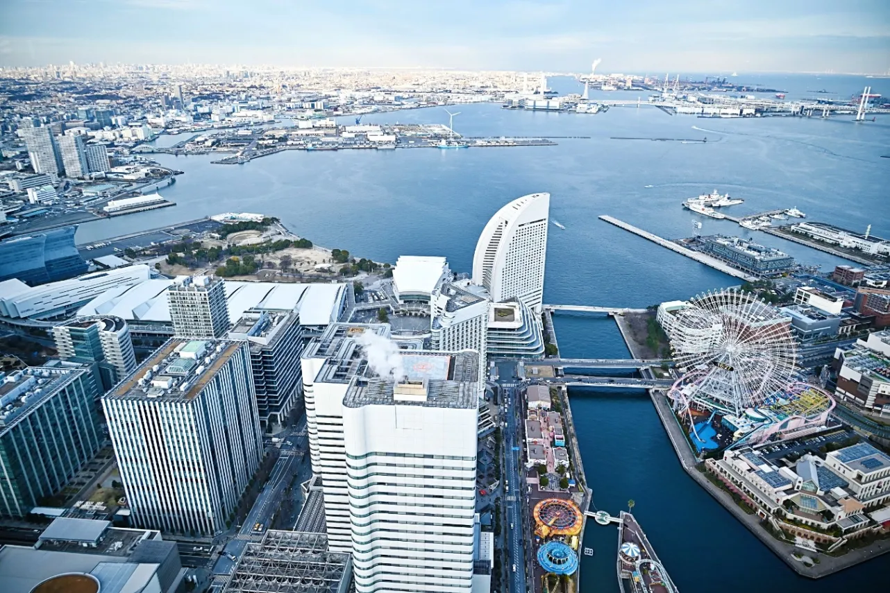 ▲北東方面に広がるのは“ザ！横浜みなとみらい”な景色