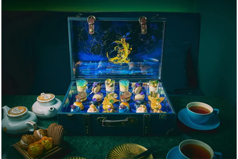“星座”をテーマにした青く幻想的なアフタヌーンティーが登場！横浜のパフェバーで