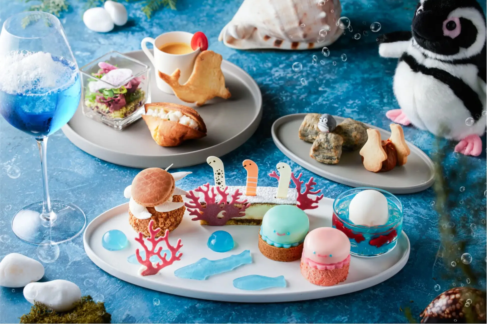 すみだ水族館”とのコラボアフタヌーンティーが登場！ペンギンの