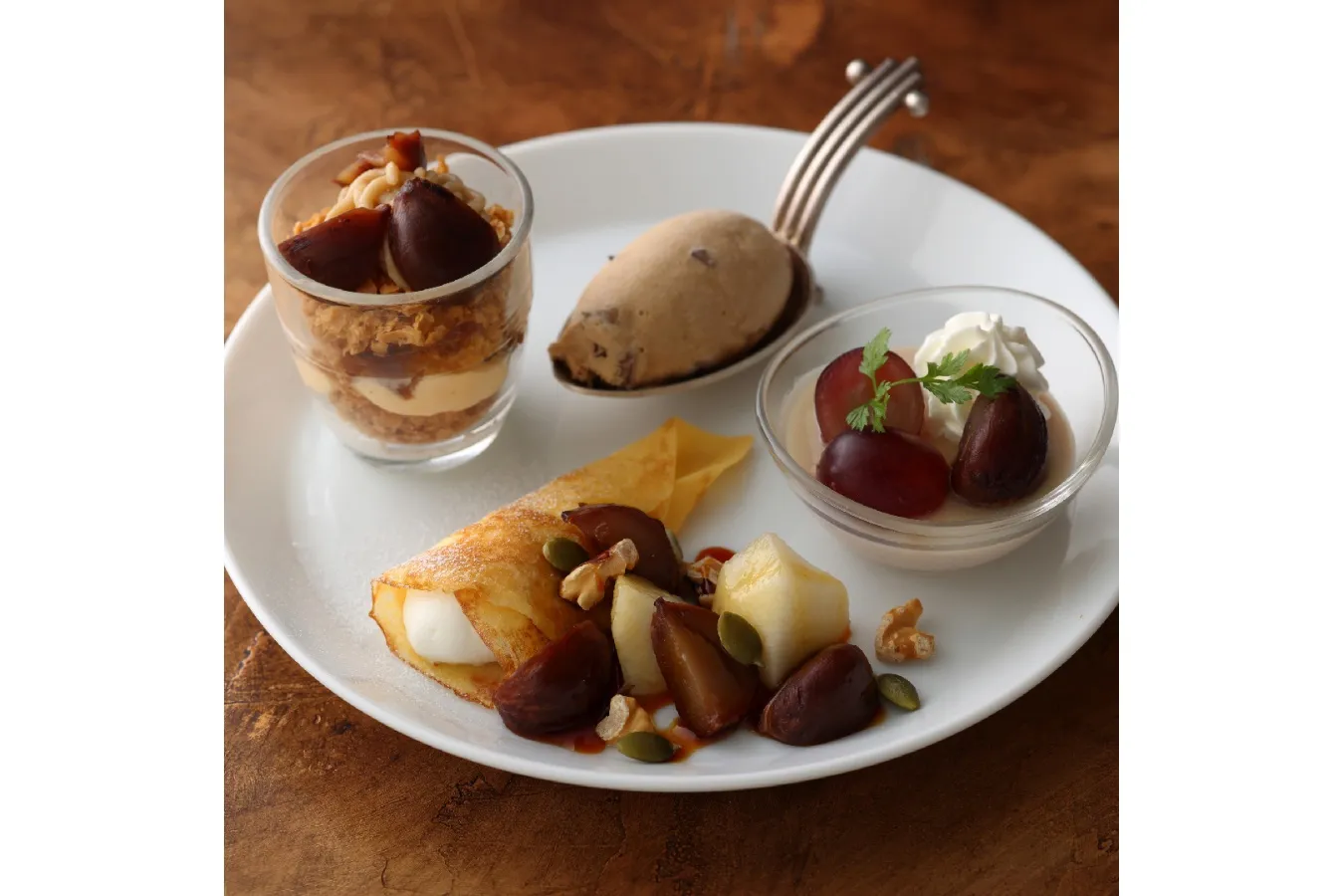 【キハチ 青山本店】“栗”主役のアフタヌーンティー！マロンパフェ＆モンブランタルトなど_1860461