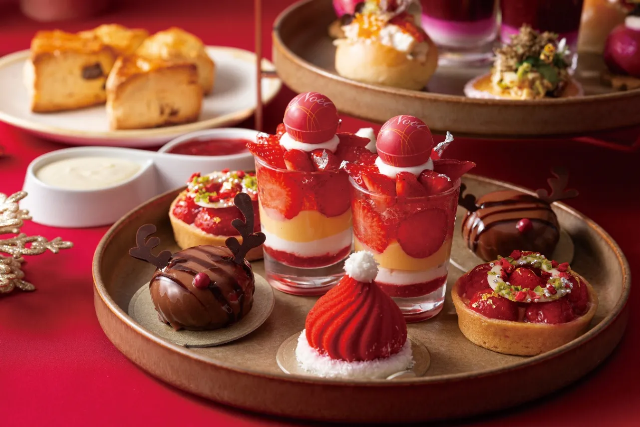 ▲「クリスマスアフタヌーンティー」（上段）