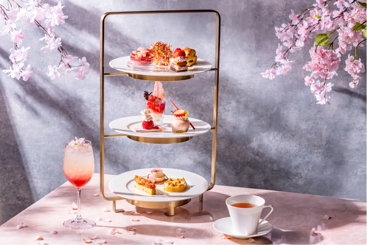 ▲「桜いちごアフタヌーンティー」
