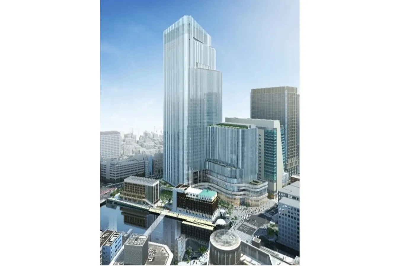 ▲「東京ミッドタウン日本橋」外観イメージ（中央通り北西方向から）