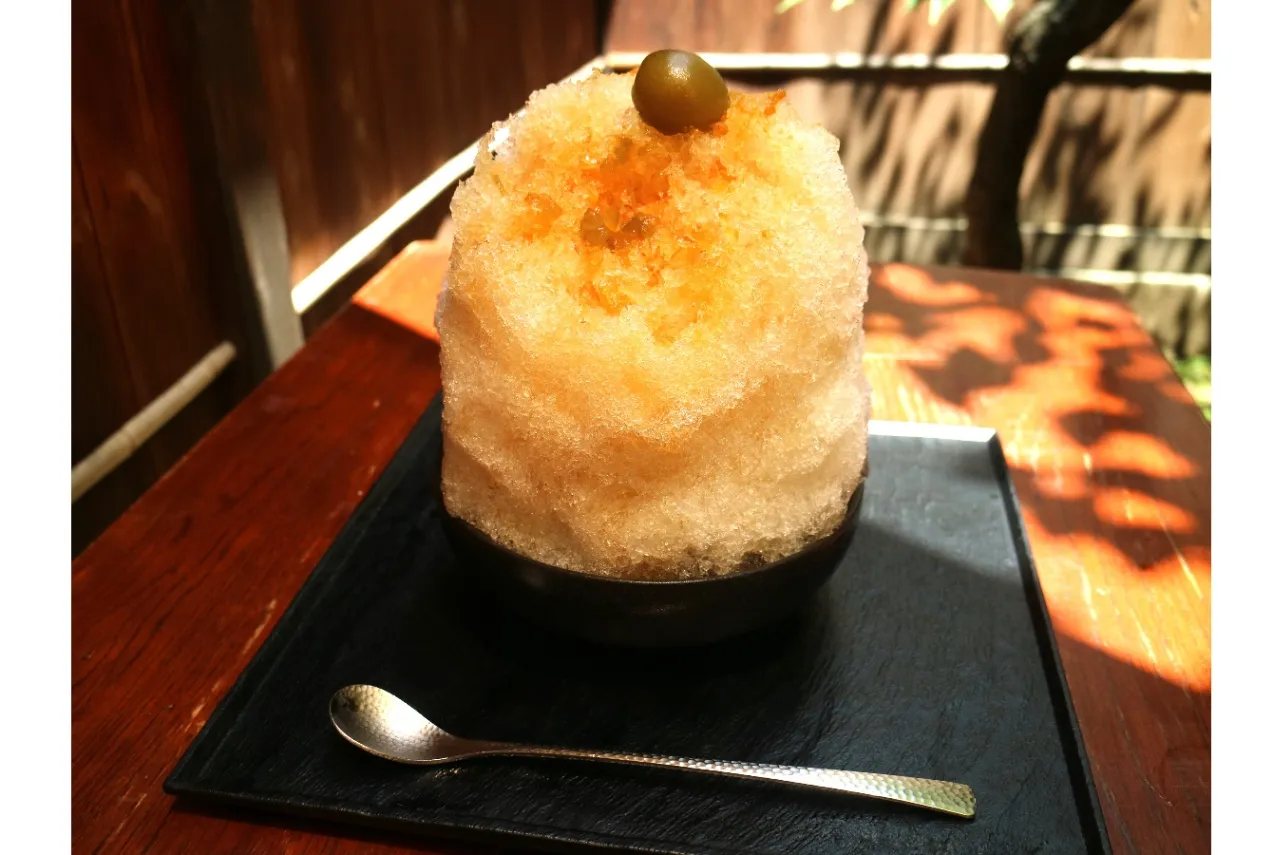 ▲「くず餅乳酸菌入りかき氷（青梅）」