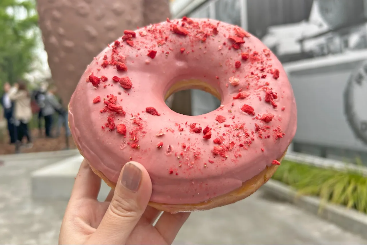 ▲直径約16cmでインパクト抜群！（撮影：レッツエンジョイ東京編集部）