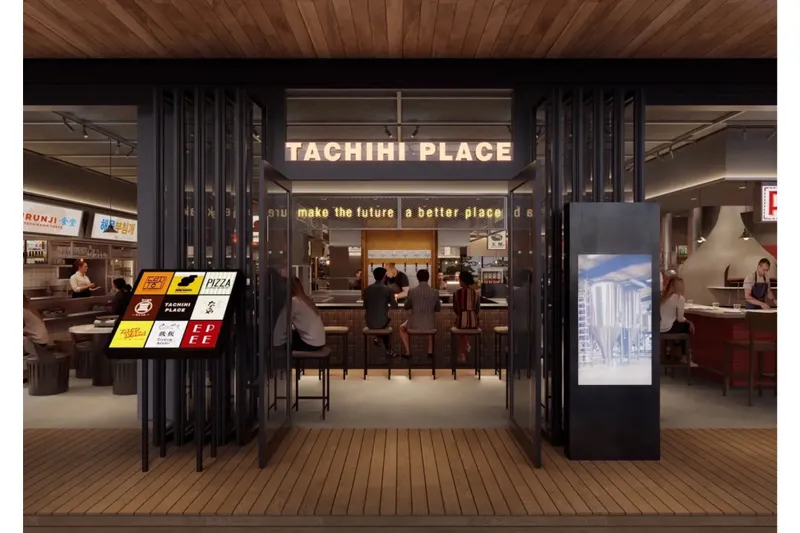 全8店舗がそろうフードホール「タチヒ プレイス」誕生！立川の商業施設グリーンスプリングスに