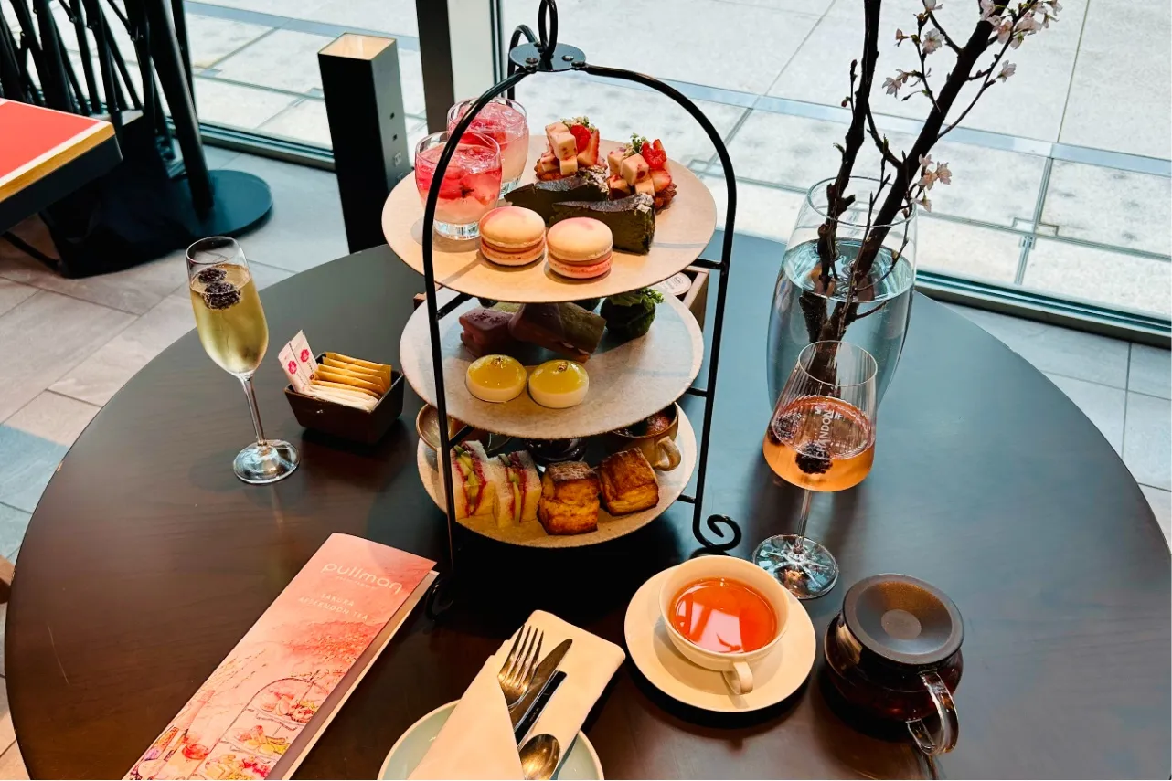 ▲日本美あふれる「桜アフタヌーンティー2026」（撮影：レッツエンジョイ東京編集部）