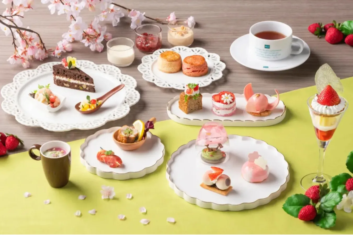 ▲「Strawberry×Sakura Afternoon Tea」
