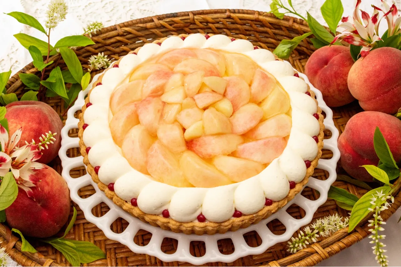 ▲「桃のショートケーキタルト 〜バニラ風味〜」