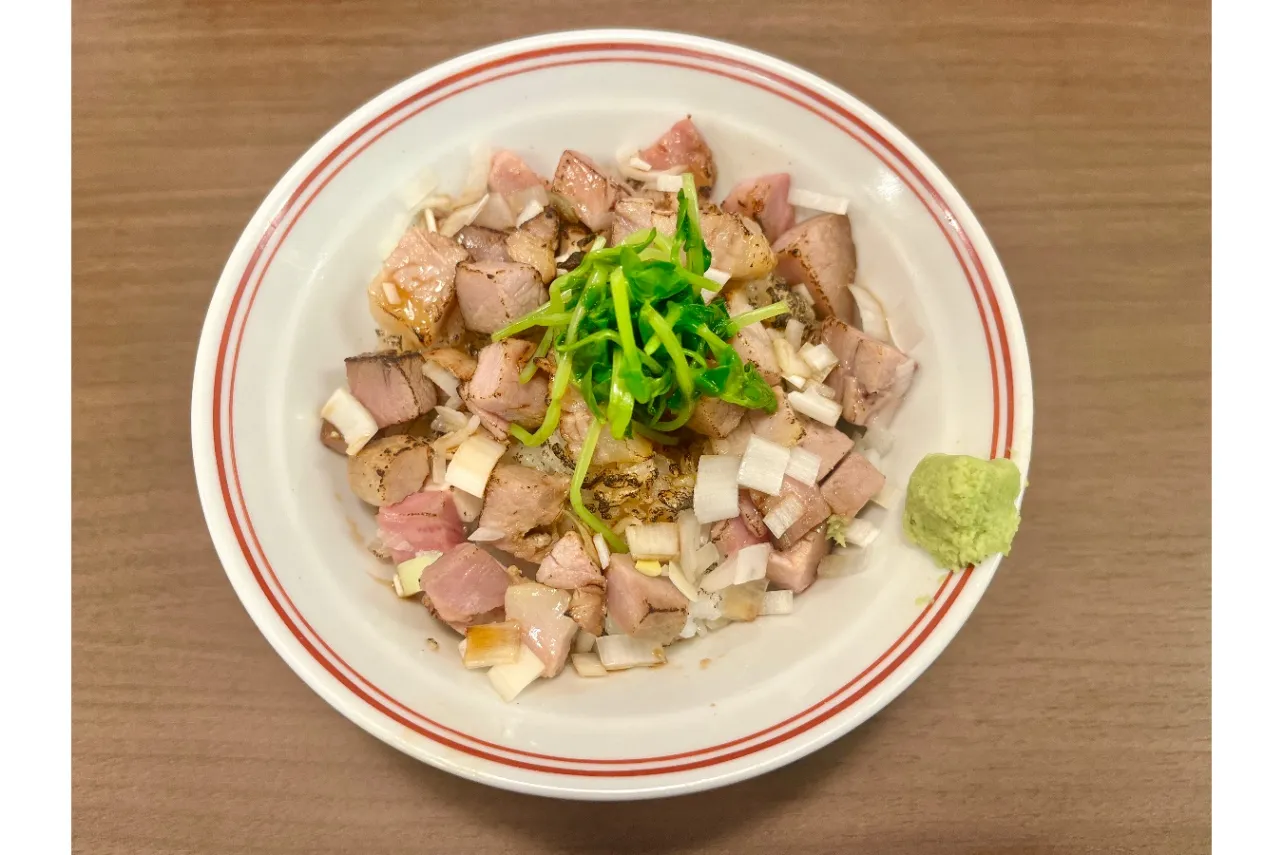 ▲「刻み焼き豚ご飯」