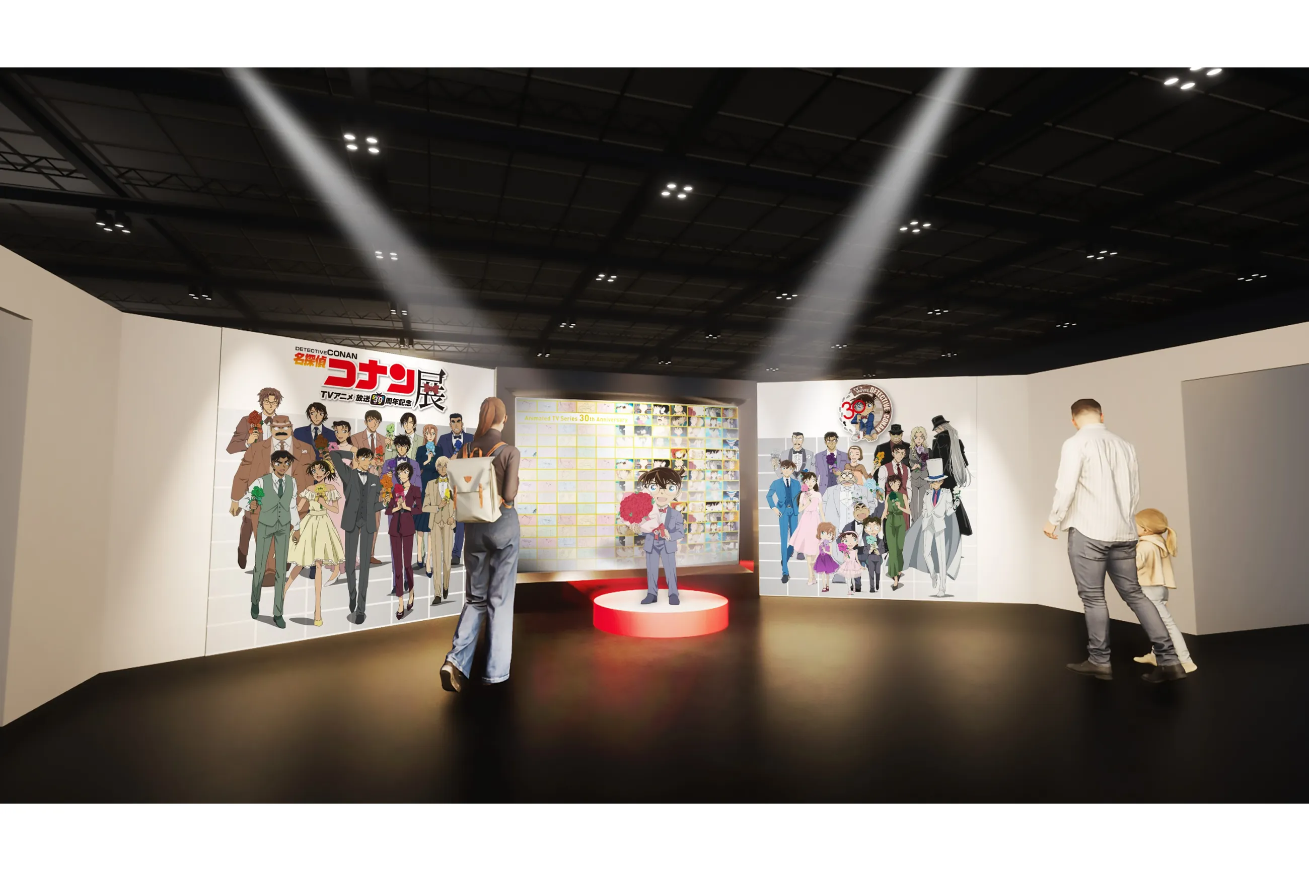 名探偵コナン　コナン展　松田　目暮　高木 iwafu - 放送30周年記念 TVアニメ「名探偵コナン」展｜山陰山陽 鳥取