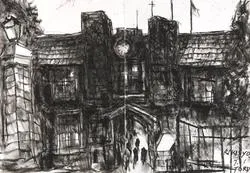 松井亨、【街角 PARIS】、希少な額装用画集より、新品額装付 松井 亨展 － 旅の情景・風景との対話 ー