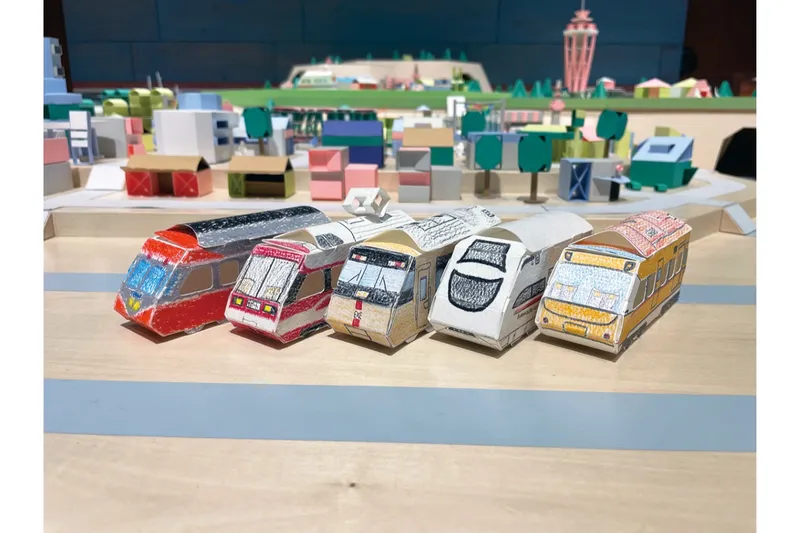 ロマンスカーのペーパークラフト