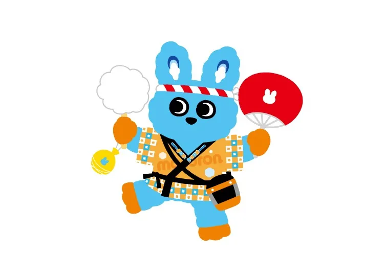 はっぴを着たお祭りもころんとのグリーティングを実施