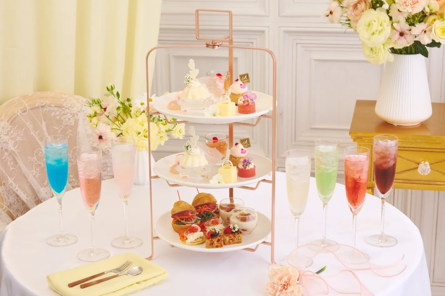 Mariée Floral Celebration Afternoon Tea【アニヴェルセルカフェ みなとみらい横浜】_2