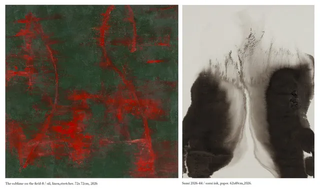福井祐介 個展「絵画体シリーズと墨シリーズ」