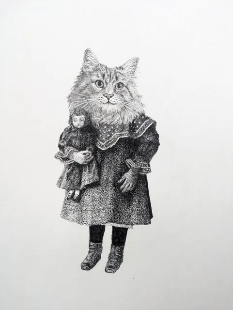 アンドウユウコ点描画展　-Vestigia Pueritiae-