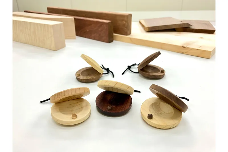 おとの森 カスタネット手作りワークショップ