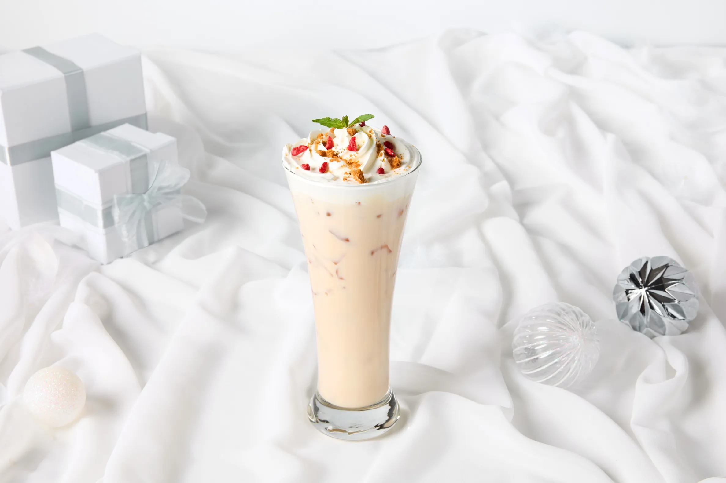 超レア　入手困難　イマン ダイアナローズ　カフェカーテン　ミルキーホワイト White Christmas Sweets Collection＜ANNIVERSAIRE Christmas 2025