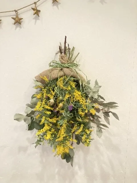 ミモザのスワッグワークショップ