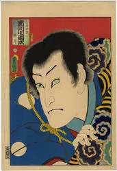 歌舞伎役者 浮世絵 大判 真作 本物浮世絵木版画 歌舞伎絵 大判 錦絵 三枚続き 保存良い