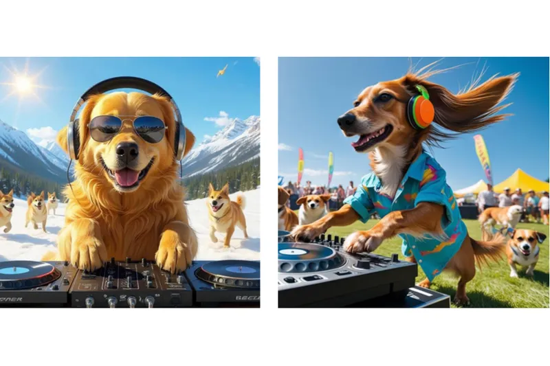 「DOG SPORTS FESTIVAL（わんスポ）」の公式Instagramでは、さまざまな犬種の“DJわんスポ”たちが音楽でフェスを盛り上げる特別企画を展開中です。