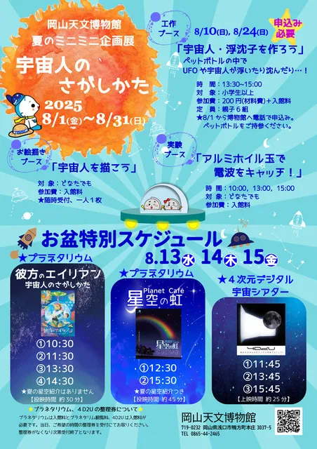 夏のミニミニ企画展2025「宇宙人のさがしかた」