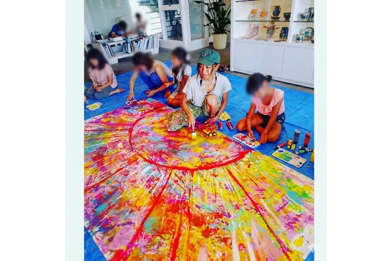 みんなで元気いっぱいの絵を完成させよう！