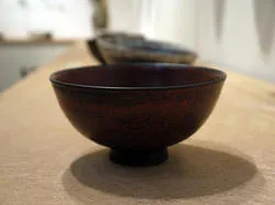 作家　井出久弥 作　渋赤の器　円形深鉢 井出久弥 渋赤のうつわ展