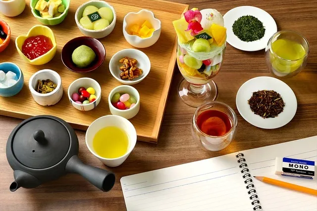 狭山茶生産者から学ぶ日本茶ワークショップとトロピカルフルーツのお茶パフェ作り体験