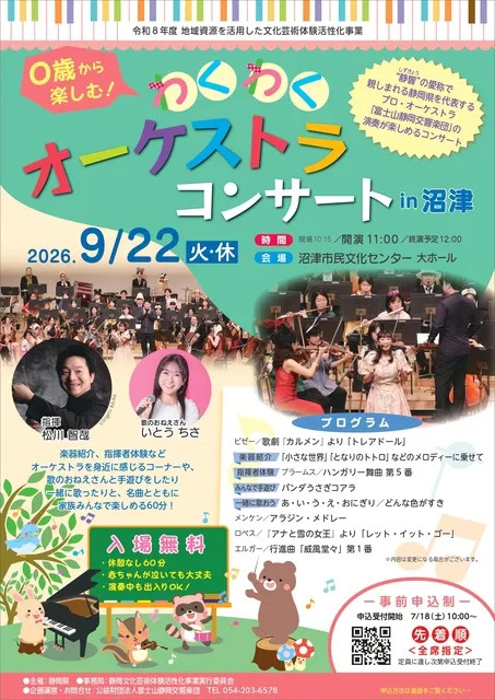 0歳から楽しむ！わくわくオーケストラコンサート in 沼津