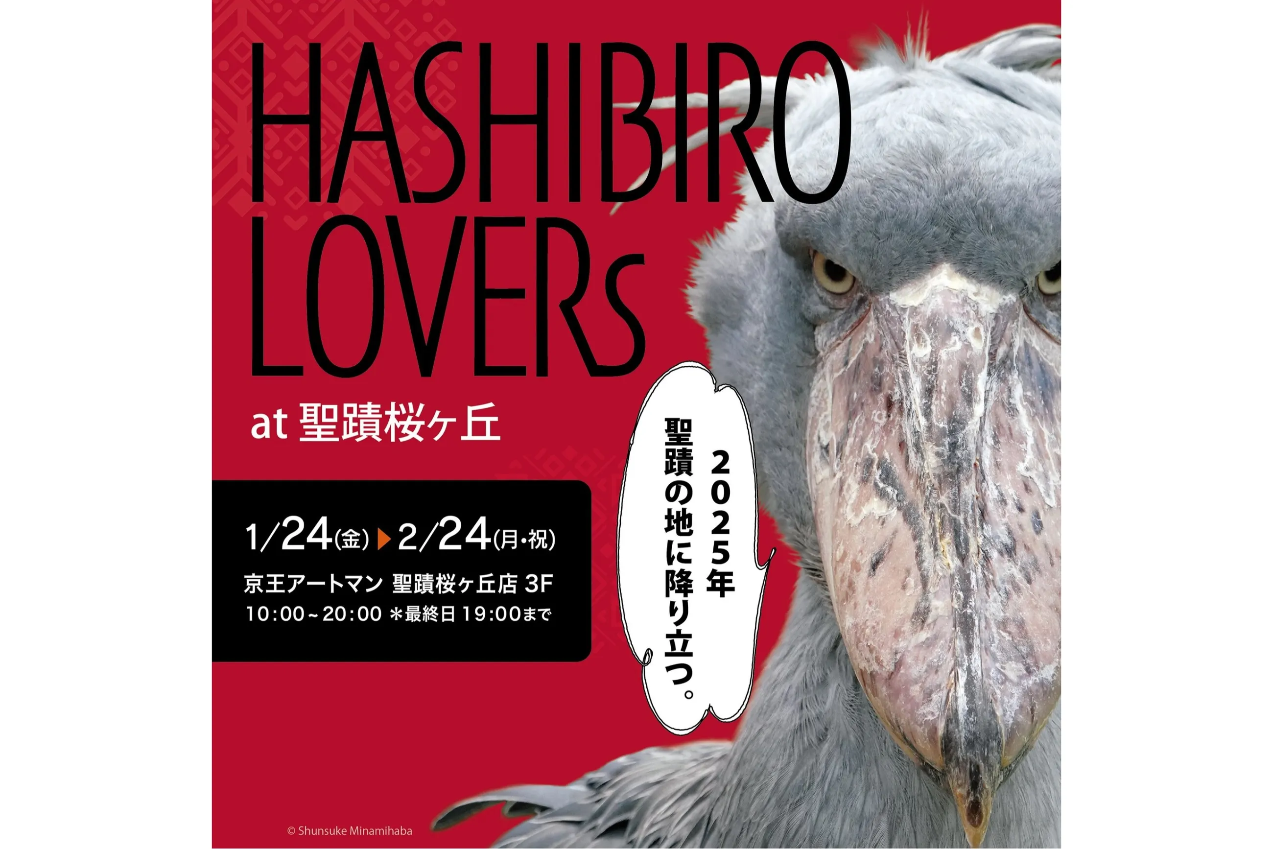ハシビロコウグッズ販売イベント「HASHIBIRO LOVERs」