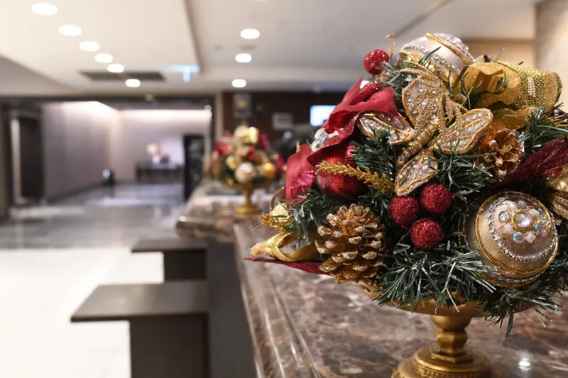館内のクリスマス装飾の様子