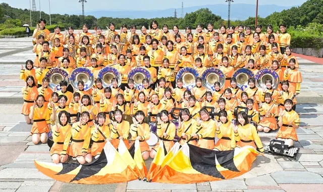 京都橘高等学校吹奏楽部マーチングパレードinブルーメの丘