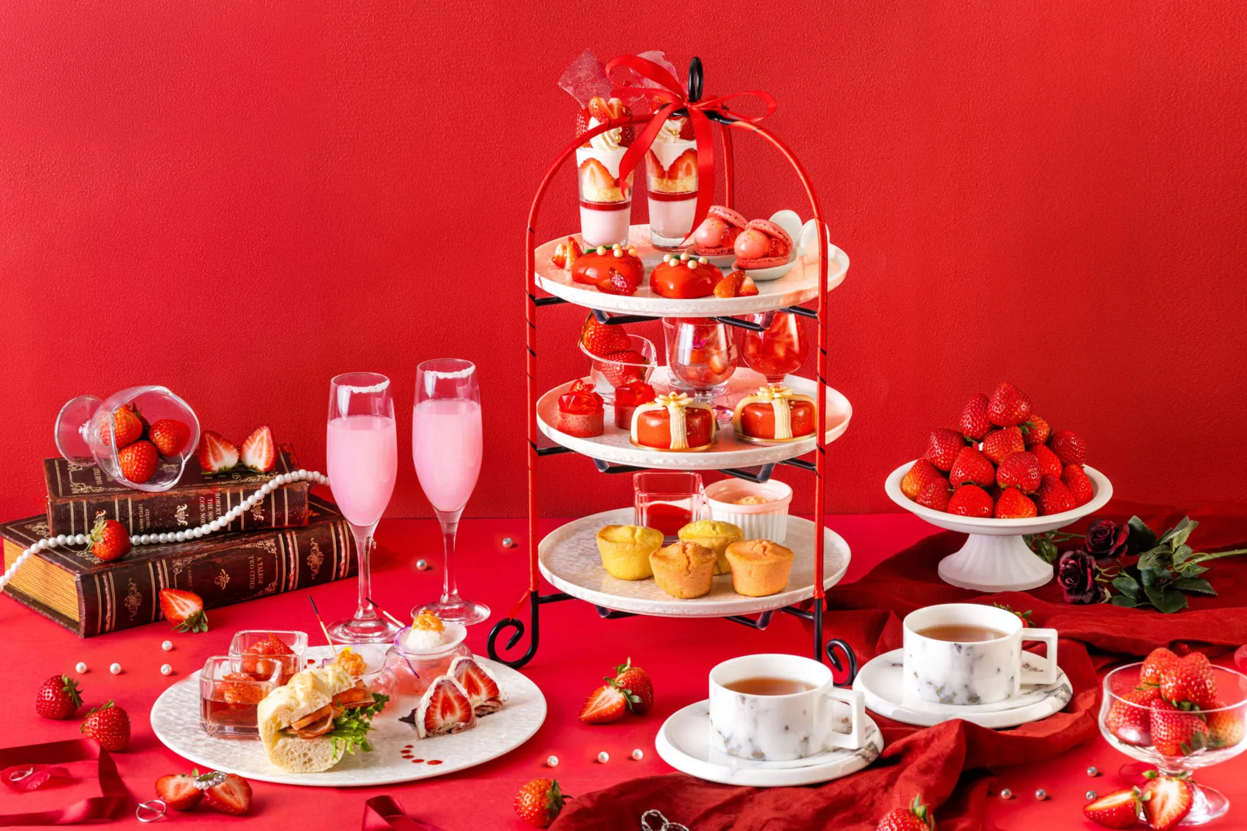 あまりん＆べにたま ストロベリーアフタヌーンティー【川越プリンスホテル】_1