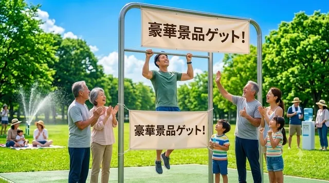 何回出来る！？けんすいチャレンジ