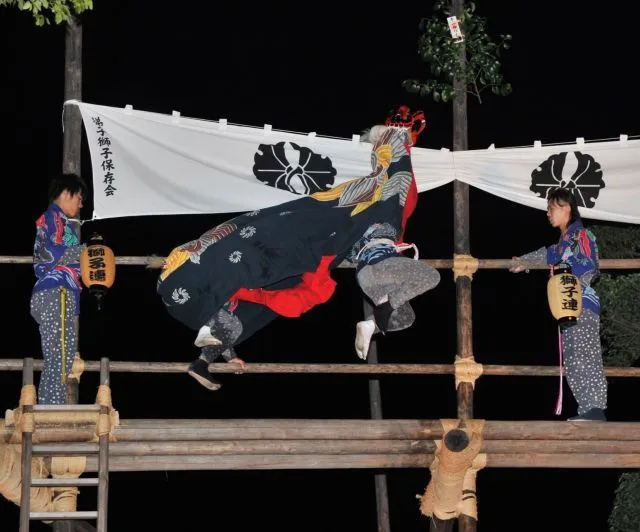 朝倉の梯子獅子