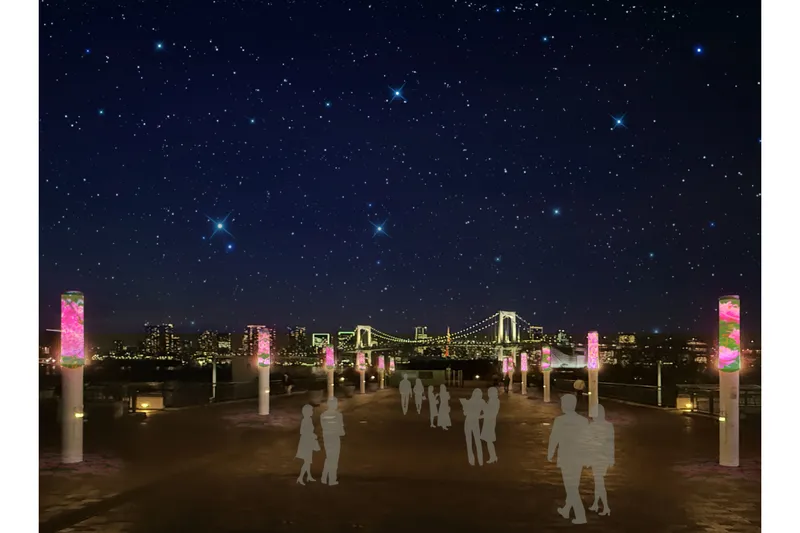 昼と夜で表情を変える　花と光のシンフォニー　※画像はイメージです