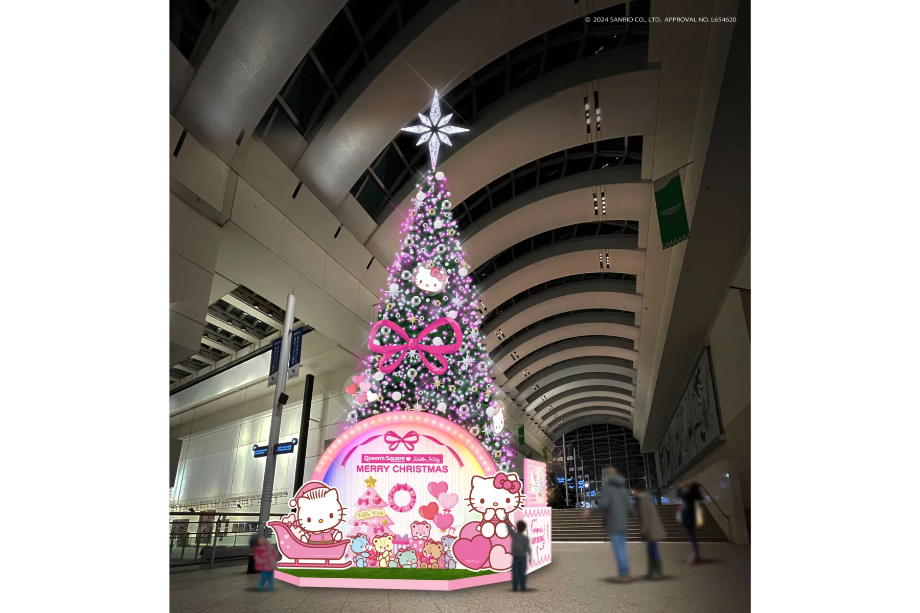 クイーンズスクエア横浜クリスマス2024　Hello Kitty Happy Christmas_1