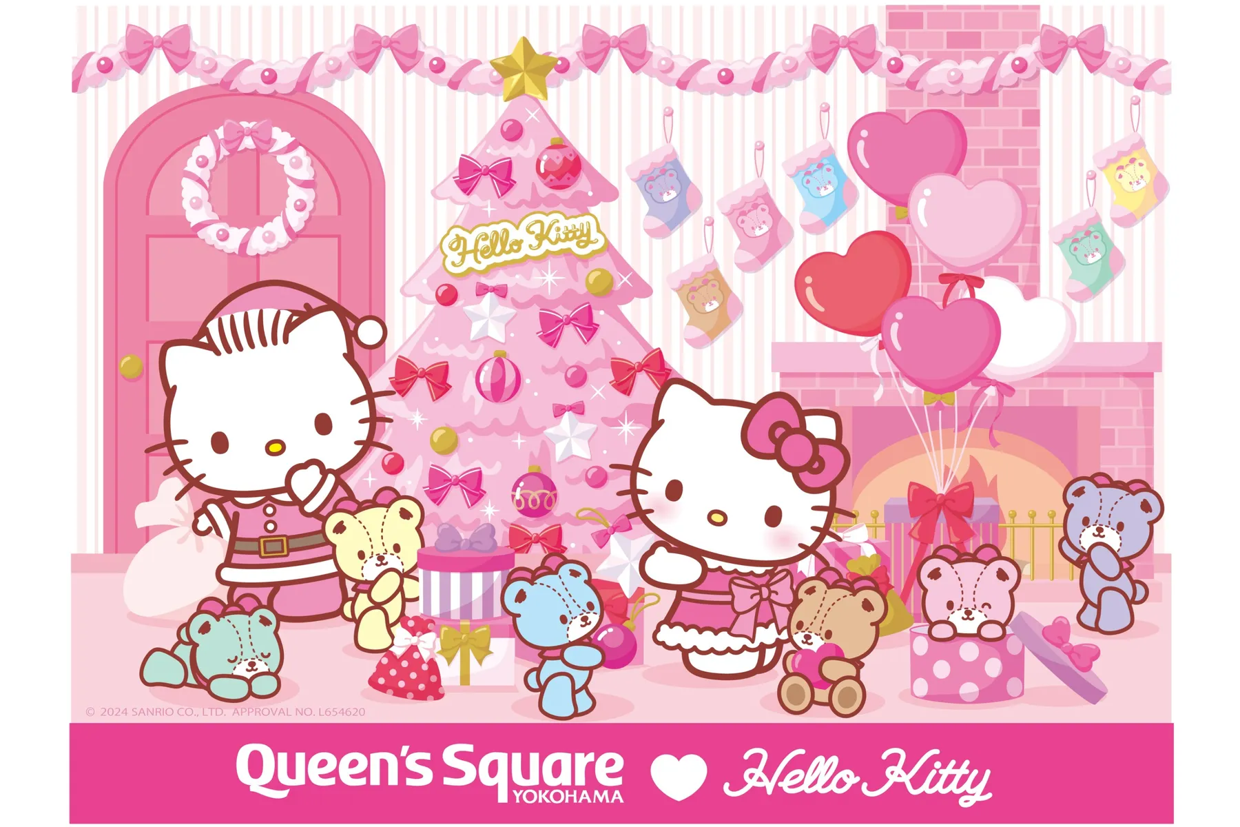 クイーンズスクエア横浜クリスマス2024　Hello Kitty Happy Christmas_2