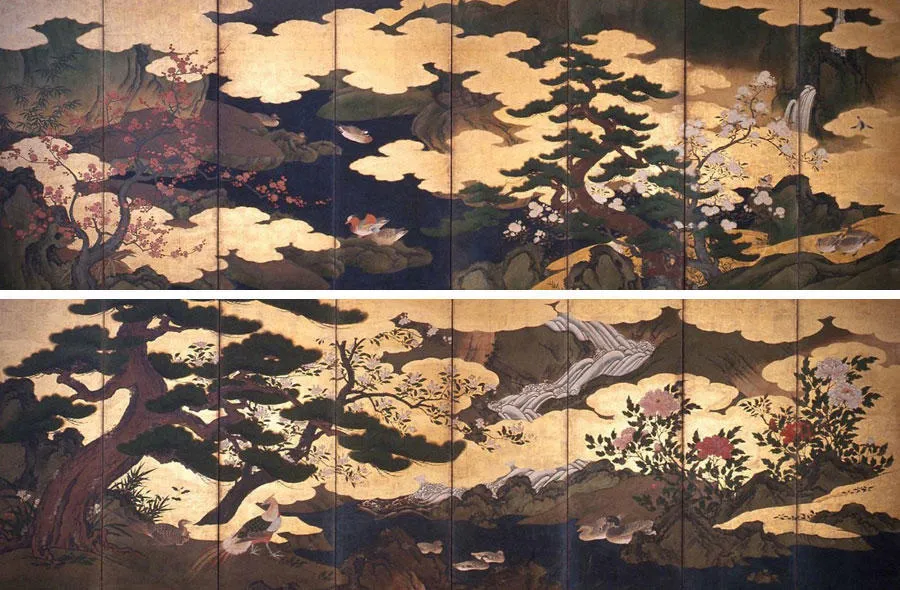 ペア無料招待券　これぞ黄金の国・日本　金屏風展　－狩野派・長谷川派・琳派など－　岡田美術館　尾形光琳/酒井抱一/鈴木其一　送料無料 これぞ黄金の国・日本 金屏風展 \u2015狩野派・長谷川派・琳派など\u2015 | 岡田